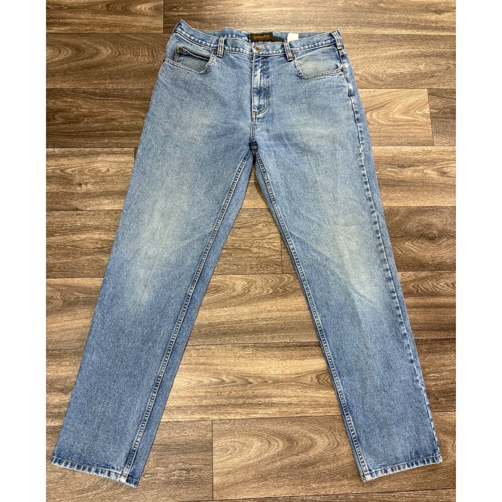 VINTAGE TIMBERLAND WEATHERGEAR JEANS 1998 MENS SIZE 36 X 33IN BLUE Y2K COTTON